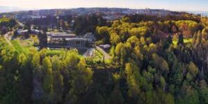 Bird-eye view of UBC campus